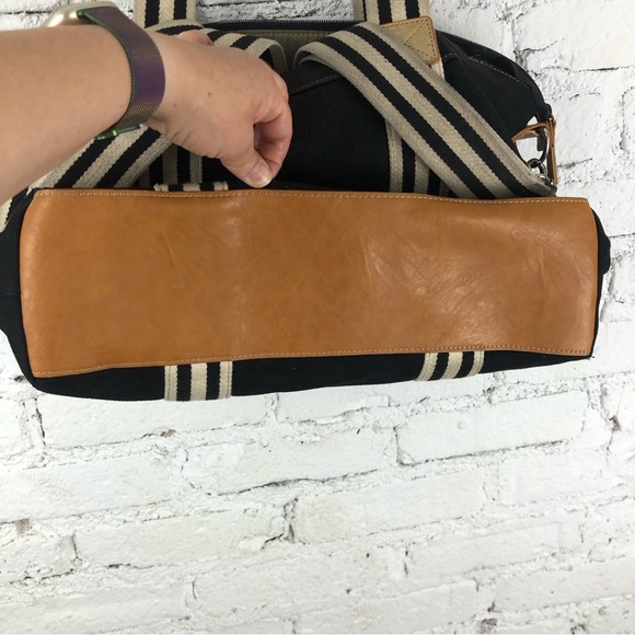 Pottery Barn Kids Black and Tan Striped Bag - Picture 12 of 12